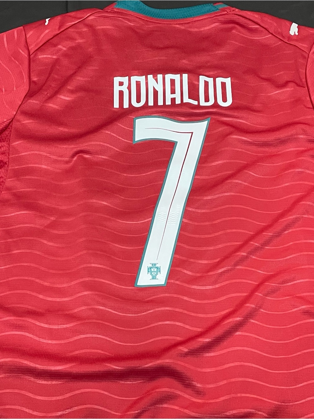 Puma Portugal #7 Red Soccer Jersey - Picture 7 of 7